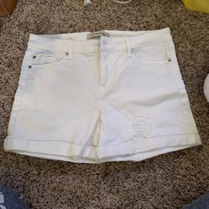 Liverpool Size 12 White Jean shorts